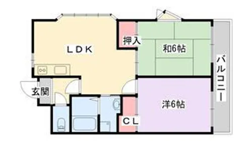 パレ音羽【406号室】の間取り