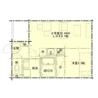 ル シェール南名古屋【3階】の間取り