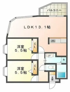 プリマベーラ千鳥が丘【2階】の間取り