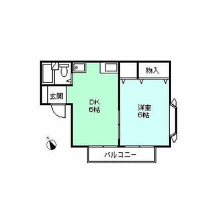 メゾンプラザ【202号室】の間取り