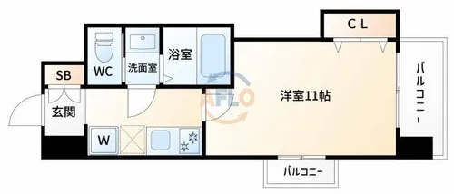 Luxe新大阪EASTⅡ【4階】の間取り