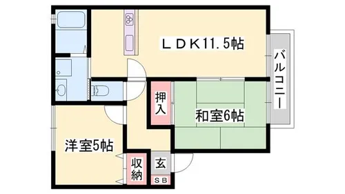 サニーハウス吉田【103号室】の間取り
