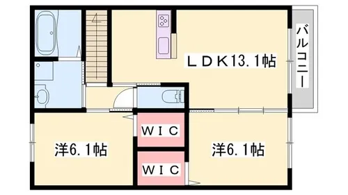セーヌアンジェ塩屋2【201号室】の間取り