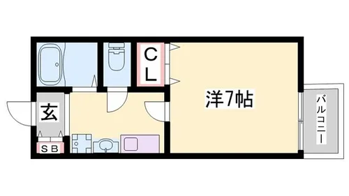 エトランス西坂【203号室】の間取り