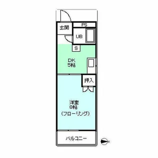 サンシャイン南陽【101号室】の間取り