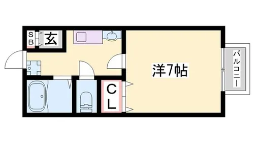 エトランス西坂【205号室】の間取り