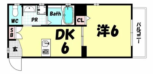 サンシャイン東雲【2階】の間取り