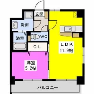 ソアレ空港通り【6階】の間取り