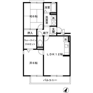 クレスト想【1階】の間取り