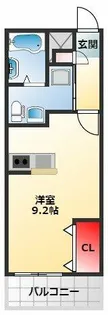 TKアンバーコート宿院【501号室】の間取り