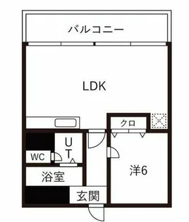 松栄畷ハイツ【4階】の間取り