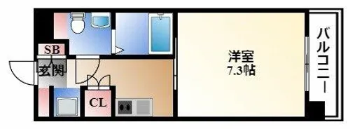 YS上前津【1階】の間取り