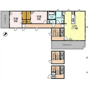 OHANA【3階】の間取り