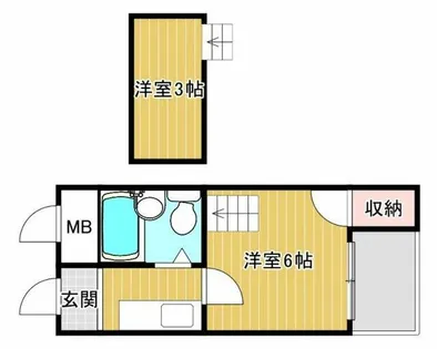 オーナーズマンション瓢箪山【115号室】の間取り