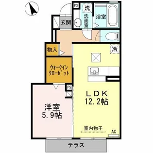 パークハウス常滑 B棟【1階】の間取り