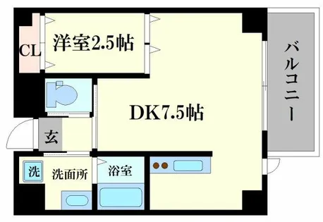 ワンプレイス天王寺駅前【1階】の間取り