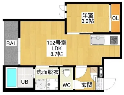 GRANDTIC大曽根北【1階】の間取り