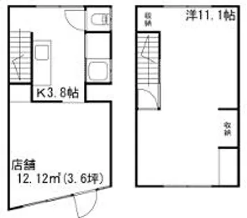 リニュ―田寺【1号室】の間取り