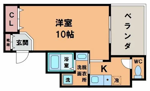 アッツ・コート美章園駅前【2階】の間取り