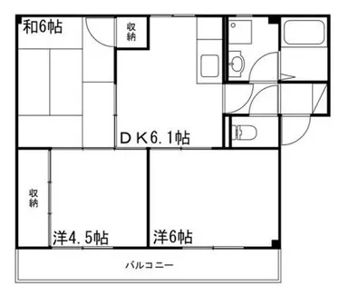 サンマリン【202号室】の間取り