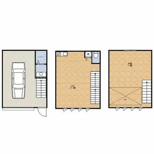 Le Ciel Garage House【1階】の間取り