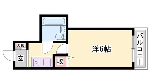 1Kの間取り画像