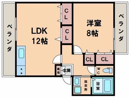 グレイス阪南Ⅱ【2階】の間取り