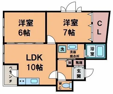プレシャスUS【8階】の間取り