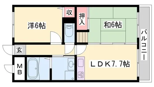 ハイツASAHI【301号室】の間取り