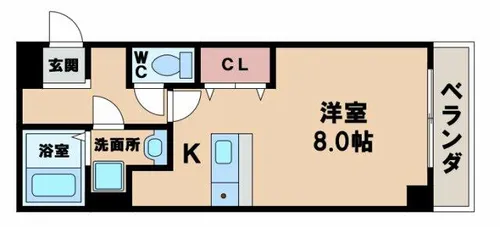 Y’sパレス桑津【3階】の間取り