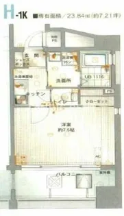 サヴォイテンジンクォーター【2階】の間取り