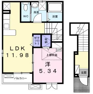 マイネ エアホールング【2階】の間取り