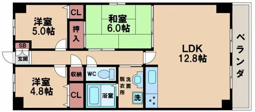 エムズコートⅡ【5階】の間取り