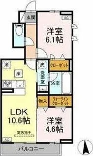 グラシアーレ【1階】の間取り