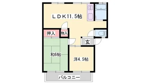 サンシティー【201号室】の間取り