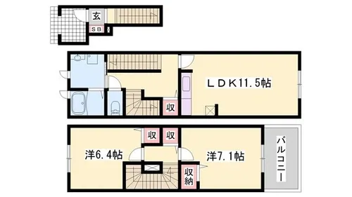 アルメールM【207号室】の間取り