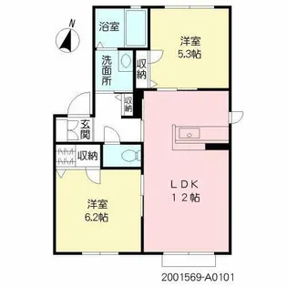 ラ・コルテ【1階】の間取り