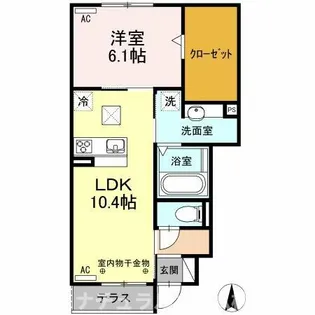 コンフォール西小鷹野【1階】の間取り