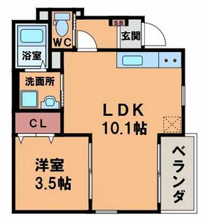 アリスⅠ【1階】の間取り