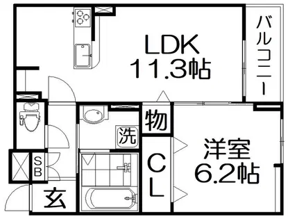 ハルカ【3階】の間取り