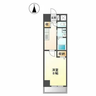 セジュール上飯田【7階】の間取り
