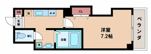 みおつくし桑津【4階】の間取り