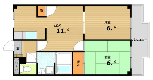アベニュー・K【3階】の間取り