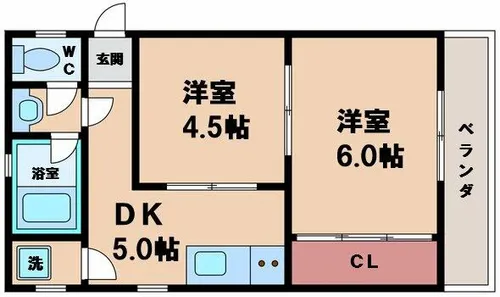 アッシュコート阿倍野【3階】の間取り