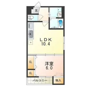 フジパレス榎元町【1階】の間取り