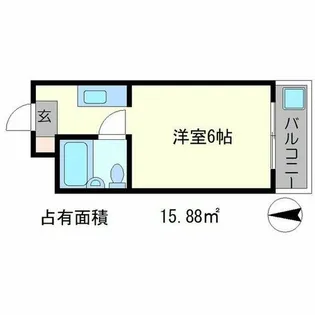 シェモア御蔭通【3階】の間取り
