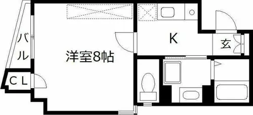コロニーコアマンション野間【2階】の間取り