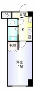 吉野町ワンルームマンション【3階】の間取り