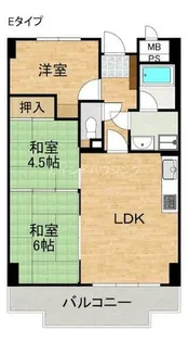 ライオンズマンション泉南樽井第2【4階】の間取り