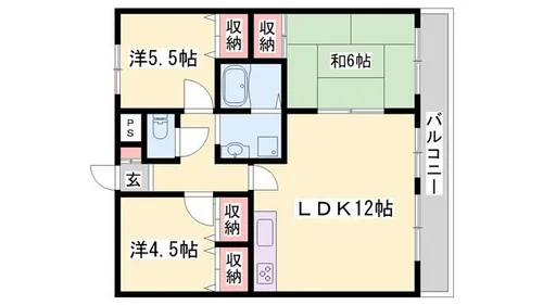 COZYCOURT M【204号室】の間取り